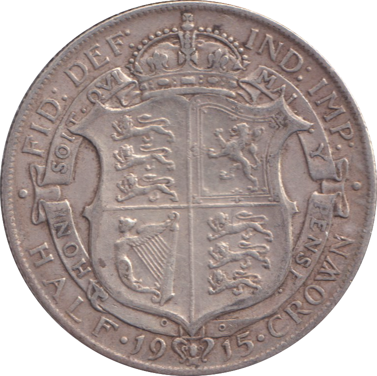 1915 HALFCROWN ( VF )