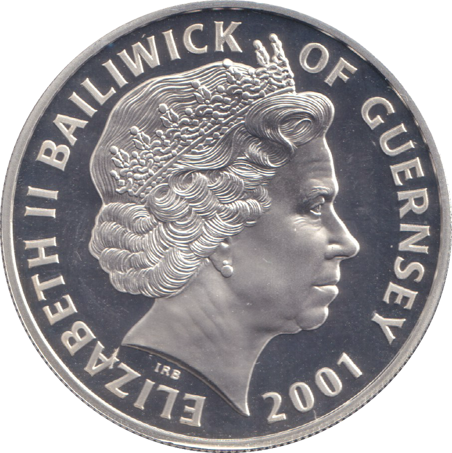 2001 SILVER PROOF FIVE POUND QUEEN VICTORIA