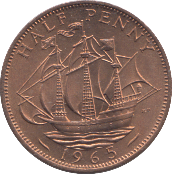 1965 HALF PENNY ( BU )