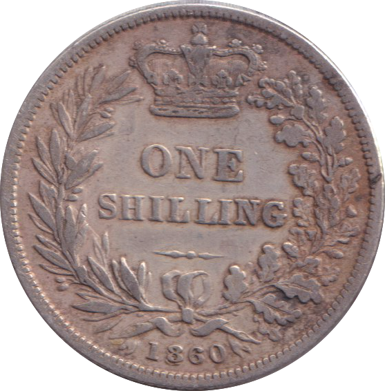 1860 SHILLING ( VF )
