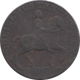 1791 HULL HALFPENNY TOKEN