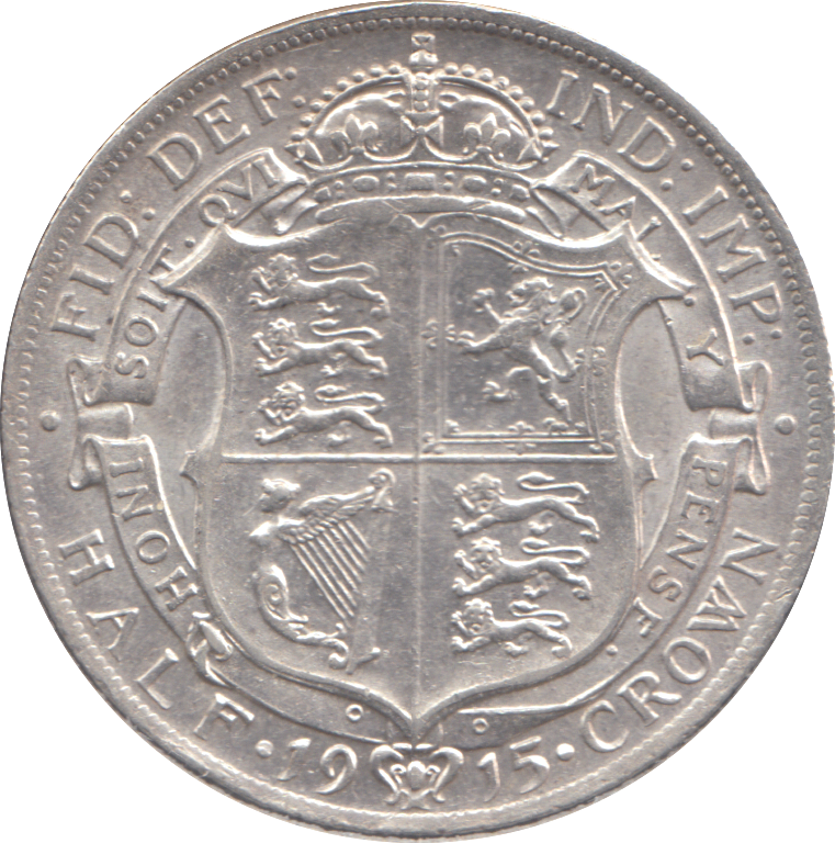 1915 HALFCROWN ( VF )