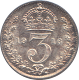 1916 THREEPENCE ( BU )
