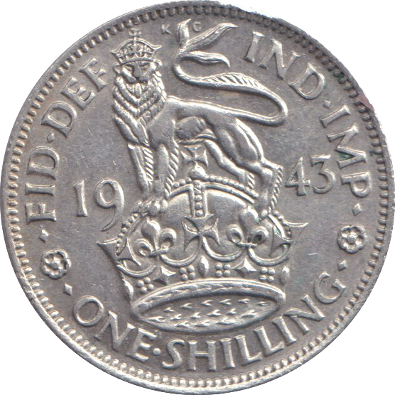 1943 SHILLING ( EF ) ENGLISH