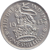 1943 SHILLING ( EF ) ENGLISH