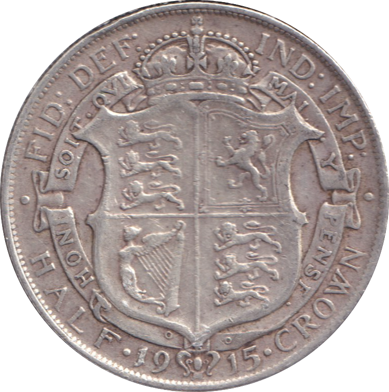 1915 HALFCROWN ( VF )