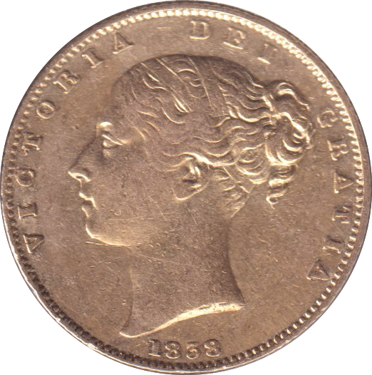 1838 GOLD SOVEREIGN ( GVF )