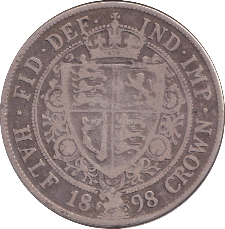 1898 HALFCROWN ( FINE )