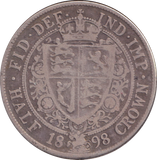1898 HALFCROWN ( FINE )