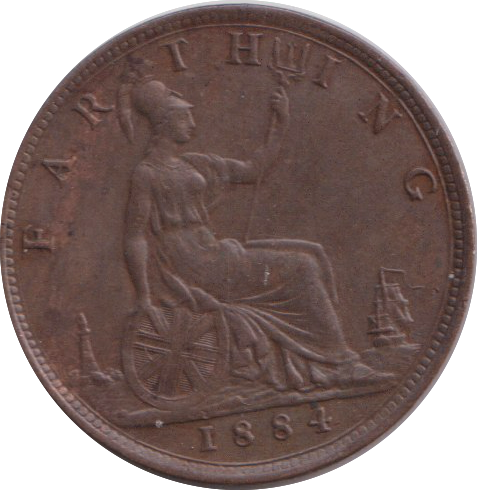 1884 FARTHING ( GVF )