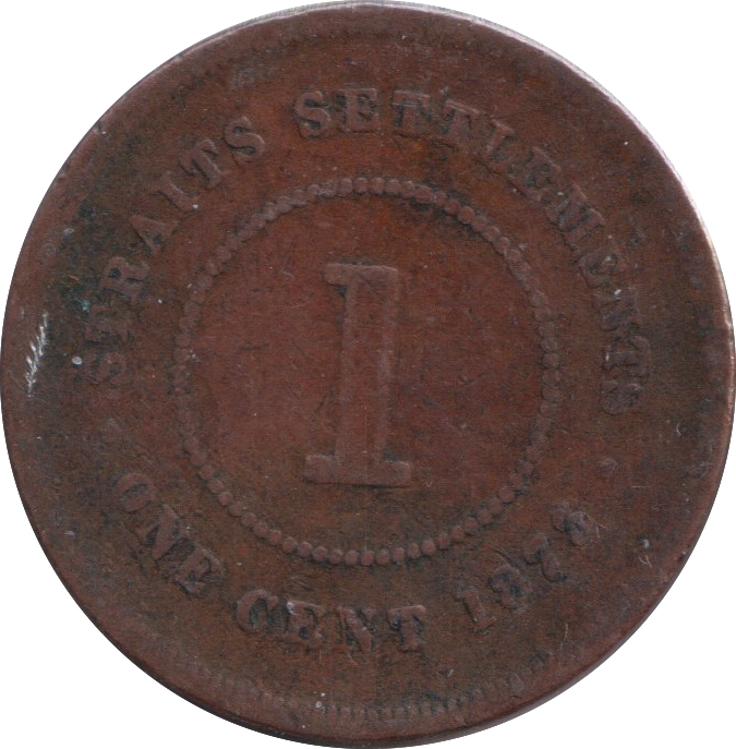 1893 1 CENT TOKEN STRAIT SETTLEMENT