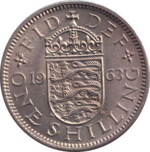 1963 ENGLISH SHILLING ( UNC )