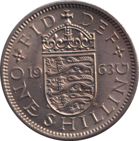 1963 ENGLISH SHILLING ( UNC )