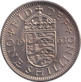 1963 ENGLISH SHILLING ( UNC )