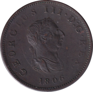 1806 HALFPENNY ( EF )