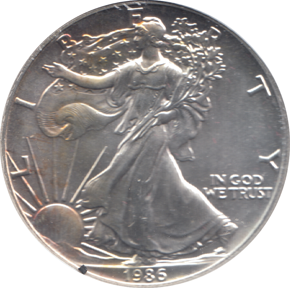 1986 AMERICAN EAGLE SILVER DOLLAR 1 OZ FINE SILVER USA