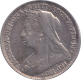 1894 VF MAUNDY THREEPENCE