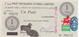 1969 WALES 1 PUNT BANKNOTE REF-1713