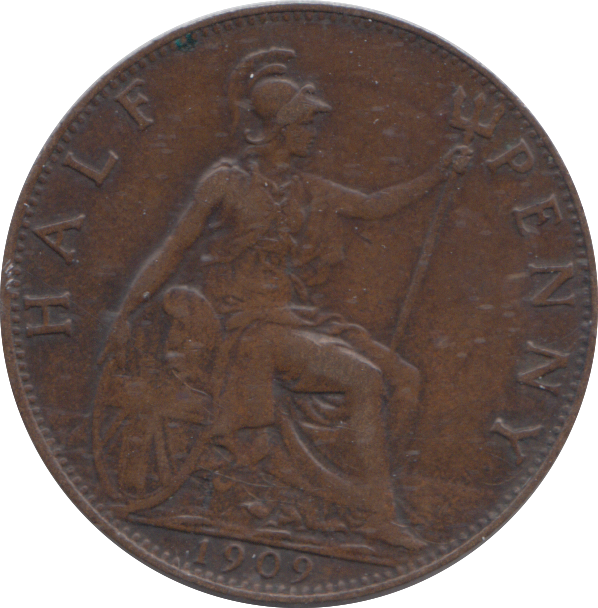 1909 HALFPENNY ( VF )