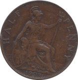 1909 HALFPENNY ( VF )