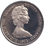 1973 PROOF 5 CENTS VIRGIN ISLANDS