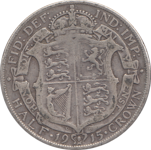 1915 HALFCROWN ( FINE )
