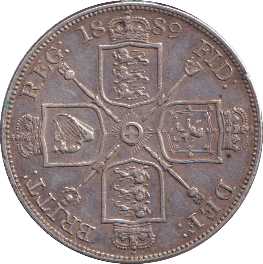 1889 DOUBLE FLORIN ( GVF )