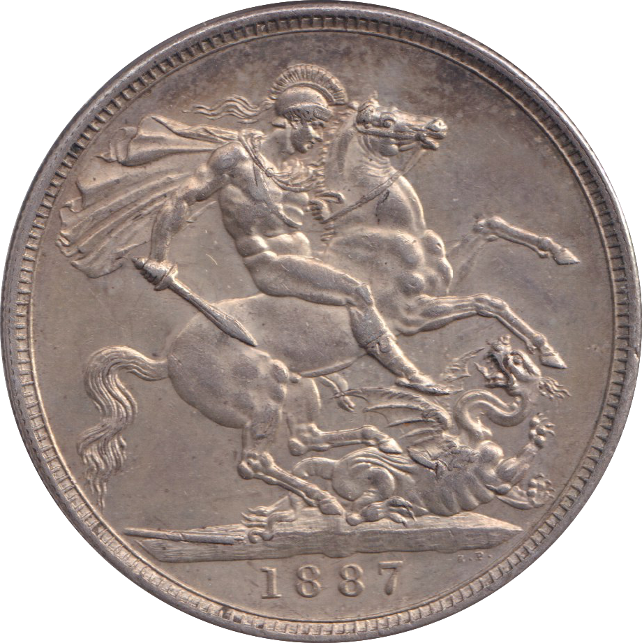 1887 CROWN ( AUNC )