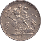 1887 CROWN ( AUNC )