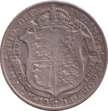 1918 HALFCROWN ( VF )