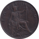 1898 FARTHING ( EF )