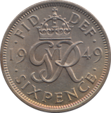 1949 SIXPENCE ( EF )
