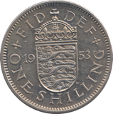 1953 SHILLING ( PROOF )