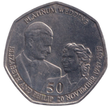 2017 50P PLATINUM WEDDING ISLE OF MAN