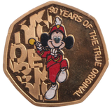 2021 50P SHAPED COIN MICKEY MOUSE