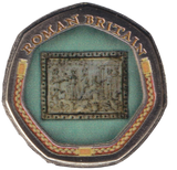 2000 50P SHAPED COIN ROMAN BRITAIN