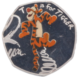 2015 50P SHAPED COIN WINNIE THE POOH