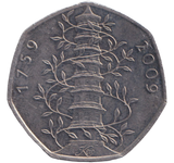 2009 50P KEW GARDENS CIRCULATED REF 5