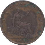 1887 FARTHING ( VF )