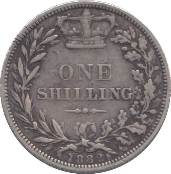 1882 SHILLING ( VF )