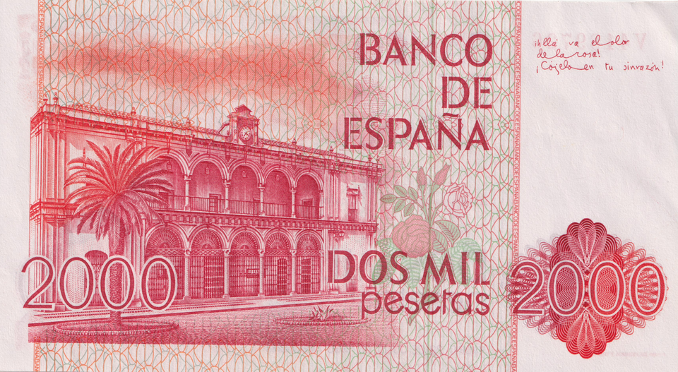1980 2000 PESTAS BANKNOTE SPAIN REF-1649