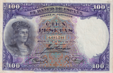 1931 100 PESTAS BANKNOTE SPAIN REF-1641