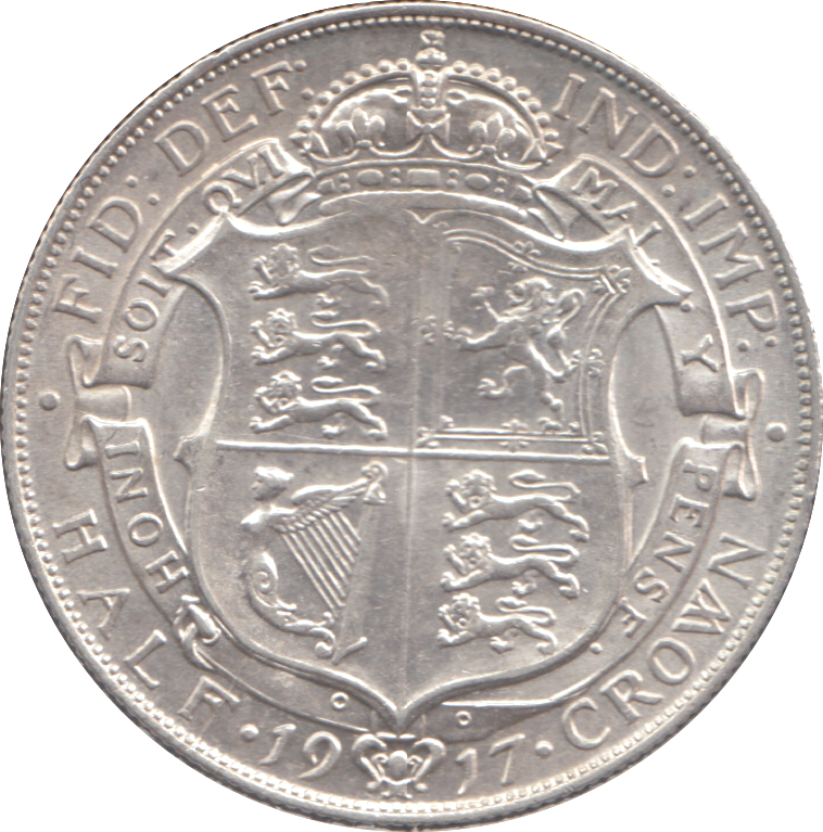 1917 HALFCROWN ( VF )