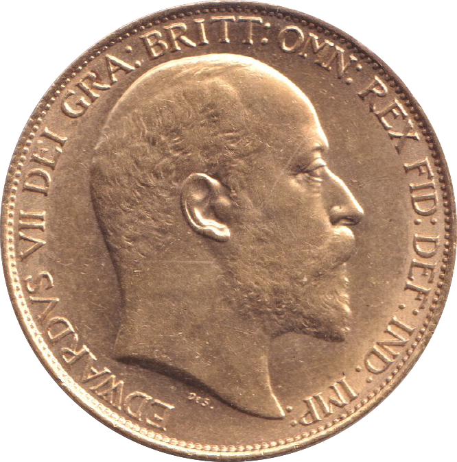 1902 GOLD DOUBLE SOVEREIGN ( AUNC )