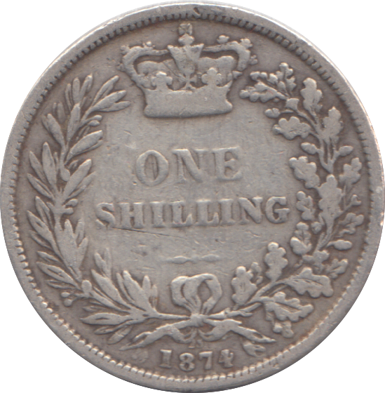1874 SHILLING ( FINE )