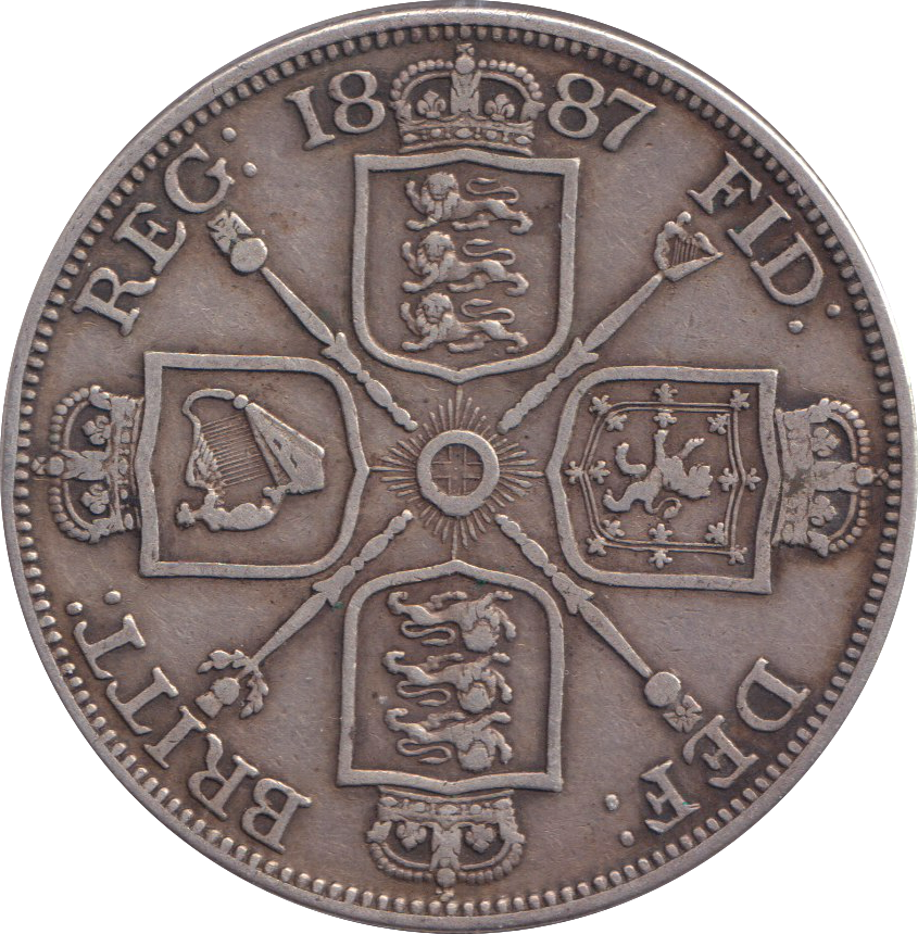 1887 DOUBLE FLORIN ( GF )