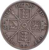 1887 DOUBLE FLORIN ( GF )