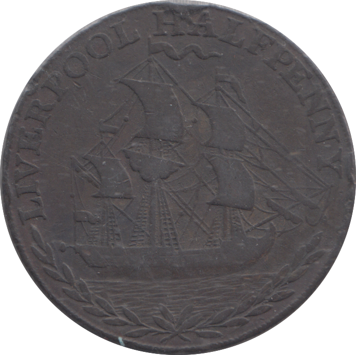 1791 LIVERPOOL HALFPENNY TOKEN