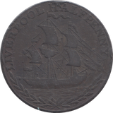 1791 LIVERPOOL HALFPENNY TOKEN