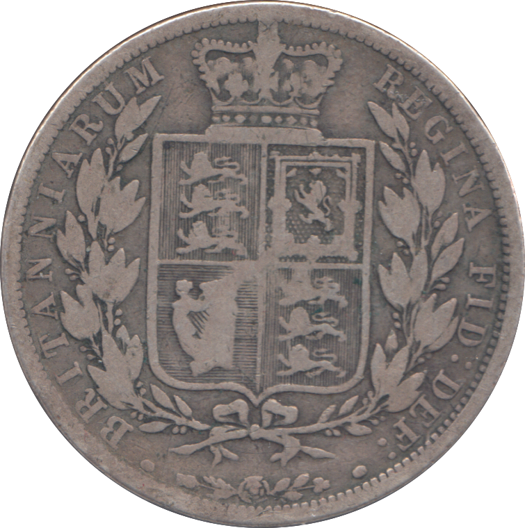 1883 HALFCROWN ( FINE )